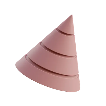 Cone empilhado  3D Icon
