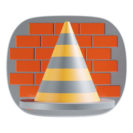 Cone de estrada  3D Icon