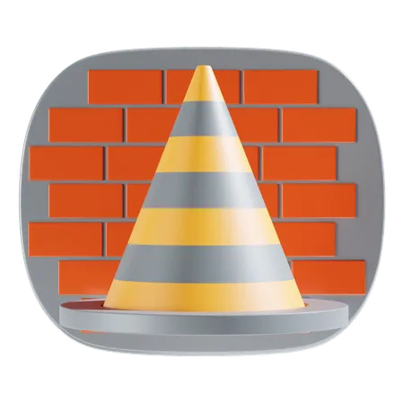 Cone de estrada  3D Icon