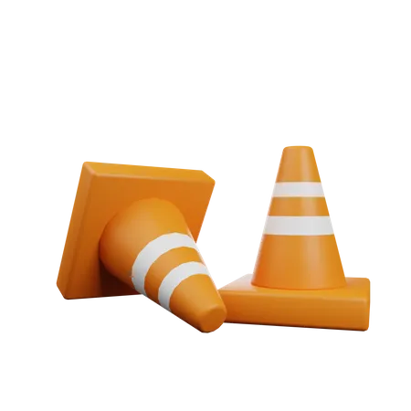 Cone de estrada  3D Icon