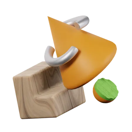 Forma abstrata de cone  3D Icon