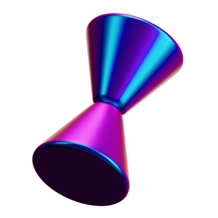 Forma abstrata de cone  3D Icon