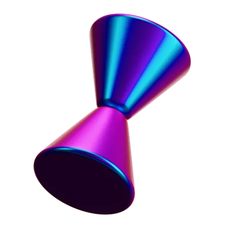 Forma abstrata de cone  3D Icon