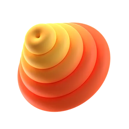 Forma abstrata de cone  3D Icon