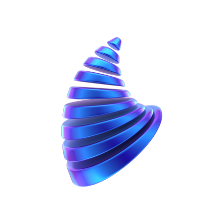 Forma abstrata de cone  3D Icon