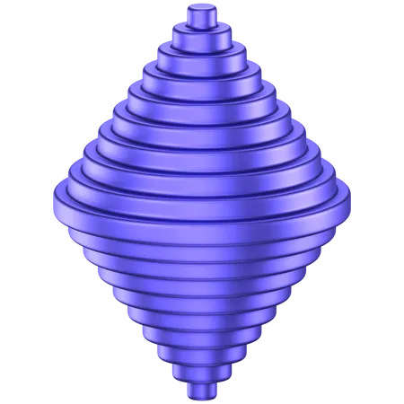 Forma abstrata de cone  3D Icon