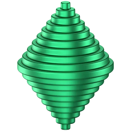 Forma abstrata de cone  3D Icon