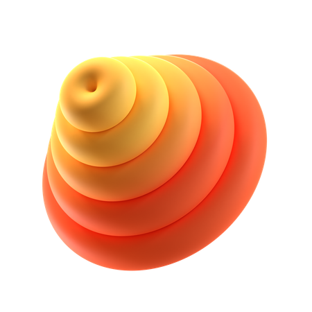 Forme abstraite de cône  3D Icon