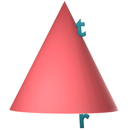 Cone de matemática  3D Icon