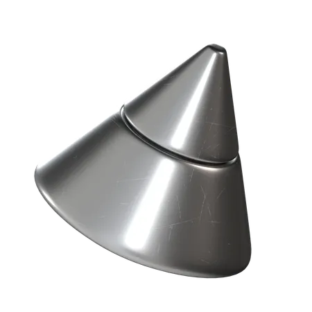 Cone Metal  3D Icon