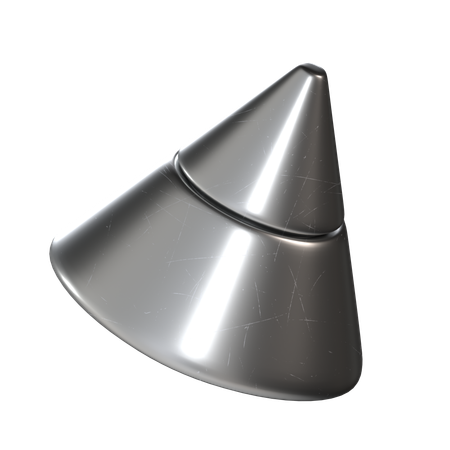 Cone Metal  3D Icon