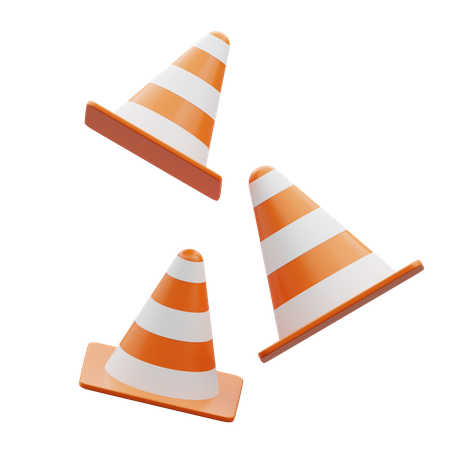 Cone da polícia  3D Icon