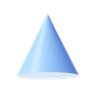 3d cone shape logo