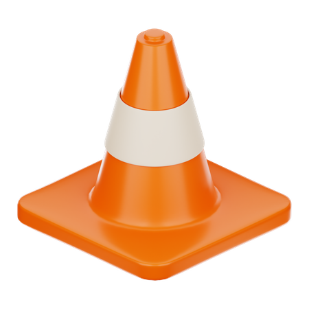 Cone de trânsito  3D Icon