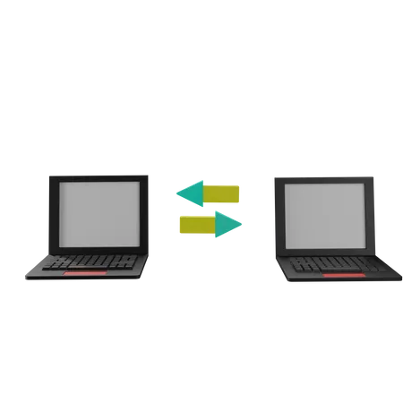 Laptop conectado  3D Icon