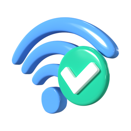 Wifi conectado  3D Icon