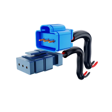 Cable conector  3D Illustration