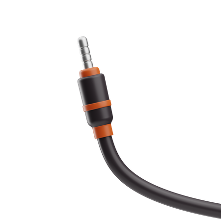 Conector de audio  3D Icon
