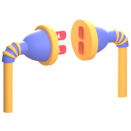 Conector de plugue  3D Icon