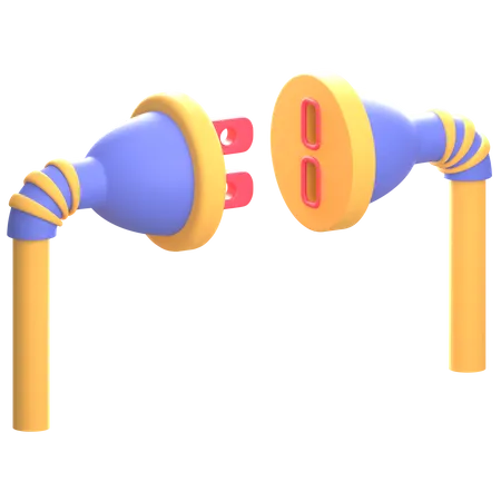 Conector de plugue  3D Icon