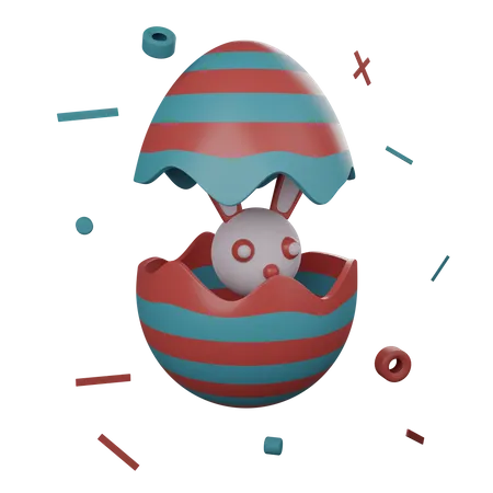 Conejo de Pascua  3D Illustration