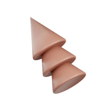 Cones empilhados  3D Icon