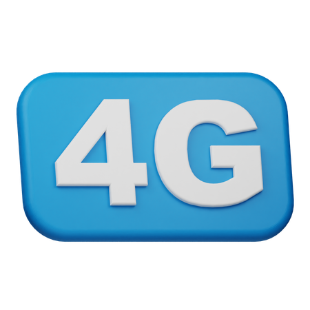 Conexão 4g  3D Icon