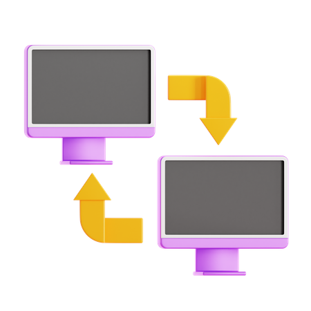 Conexão de área local  3D Icon