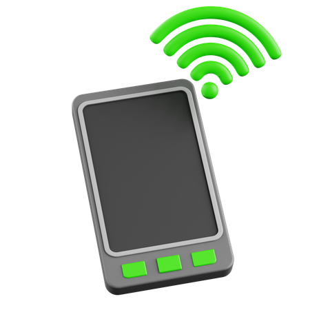 Conexão de telefone sem fio  3D Icon
