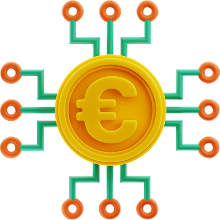 Conexão euro  3D Icon