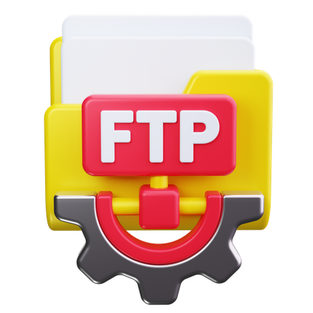 Conexão FTP  3D Icon