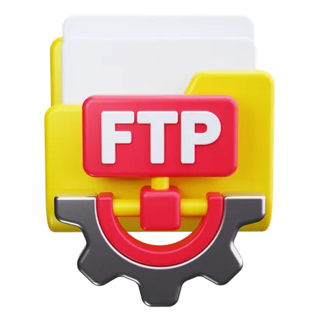 Conexão FTP  3D Icon