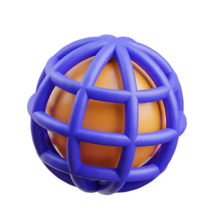 Conexão global  3D Icon