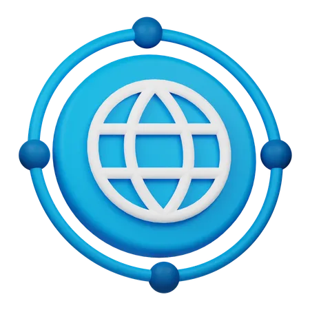 Conexão global  3D Icon