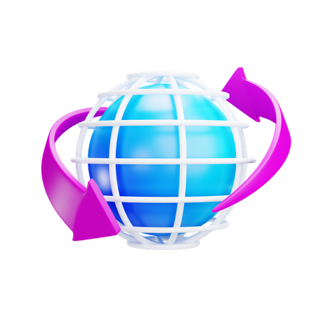 Conexão global  3D Icon