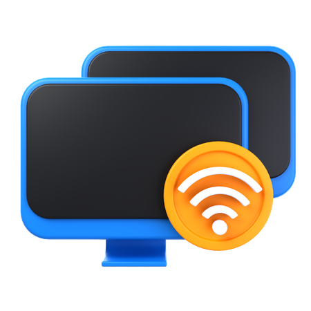 Conexão sem fio  3D Icon