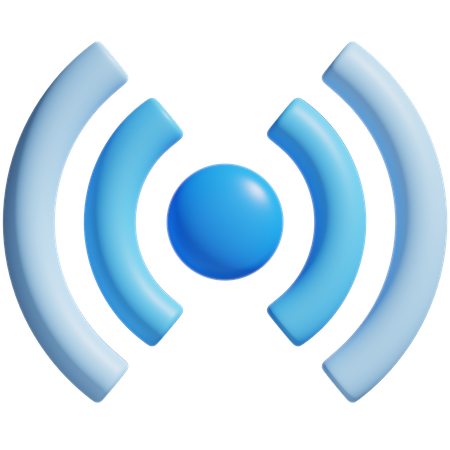 Conexão sem fio  3D Icon
