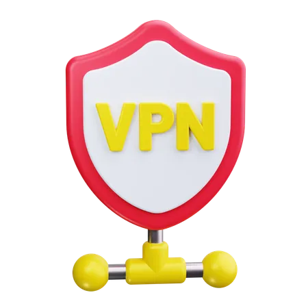 Conexão VPN  3D Icon