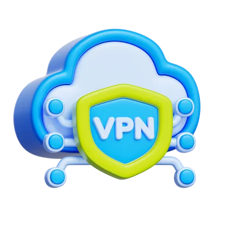 Conexão VPN  3D Icon