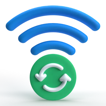 Conexão wifi  3D Icon