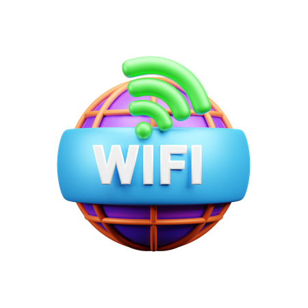 Conexão wi-fi  3D Icon