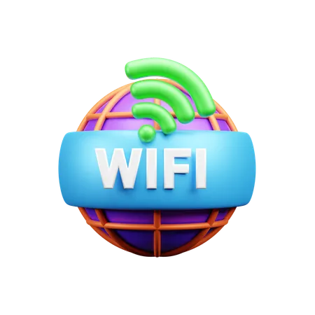 Conexão wi-fi  3D Icon