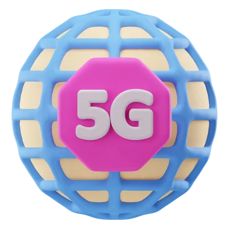 Conexión 5G  3D Icon