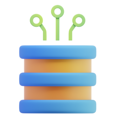 Conexión de base de datos  3D Icon