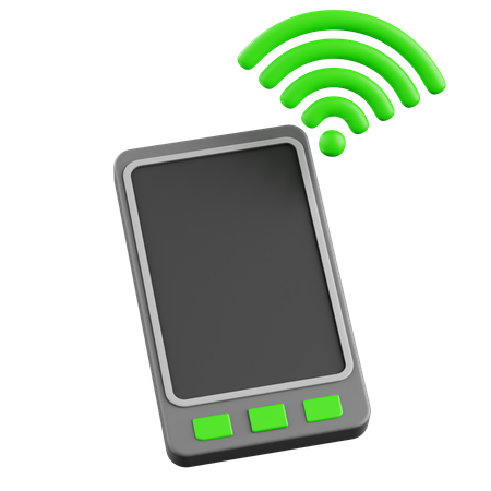 Conexión de teléfono inalámbrico  3D Icon