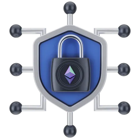 Conexión ethereum  3D Icon