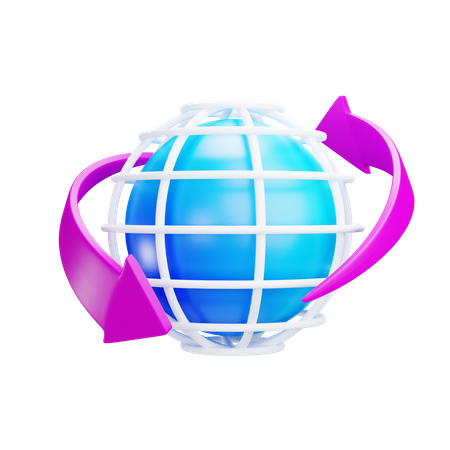 Conexión global  3D Icon