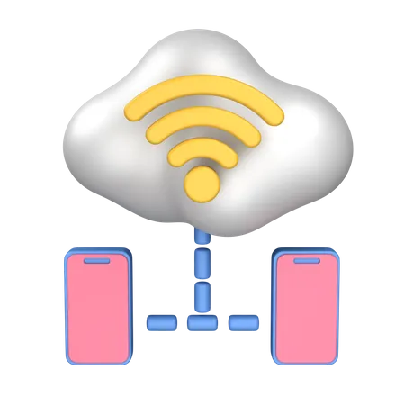Conexión inteligente  3D Icon