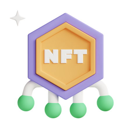 Conexión nft  3D Icon