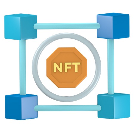 Conexión nft  3D Icon